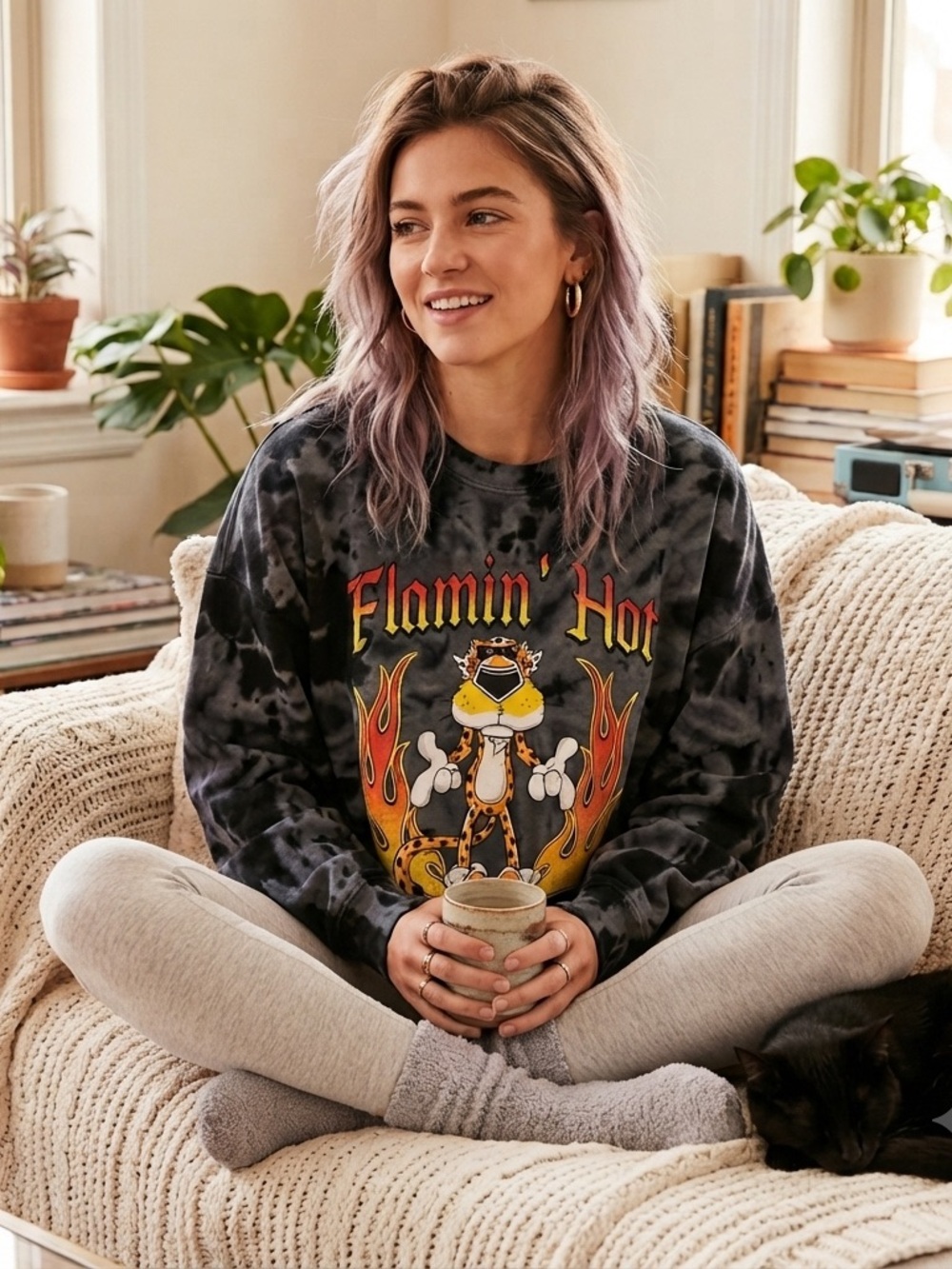 Cheetos Flamin' Hot Graphic Women’s Sweatshirt